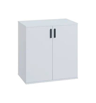 LN 2 - 7D kancelářská skříň, 2-dveřová, 750x720x400, bílá